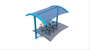 10' Fabric Top Bike Shelter