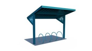 10.5' x 15' All-Steel Bike Shelter