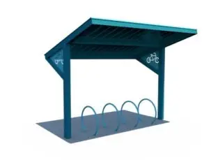 10.5' x 15' All-Steel Bike Shelter