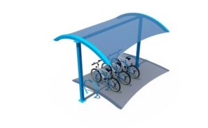 15' Fabric Top Bike Shelter