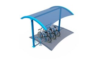 30' Fabric Top Bike Shelter